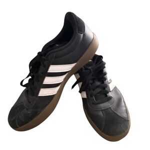 Adidas Men's Black and White Sneakers